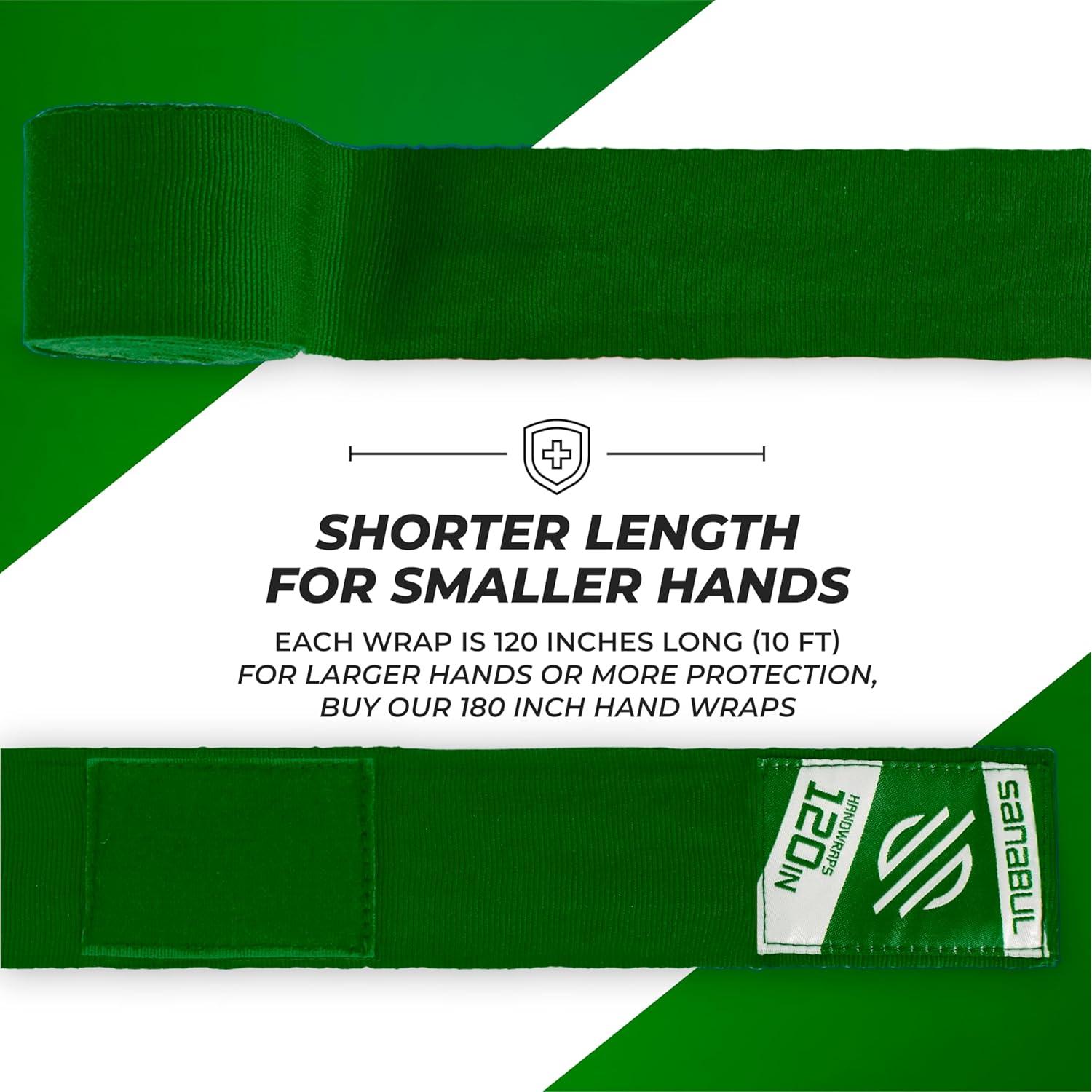 Envolturas de Mano de Boxeo Sanabul 120" Verde Bosque