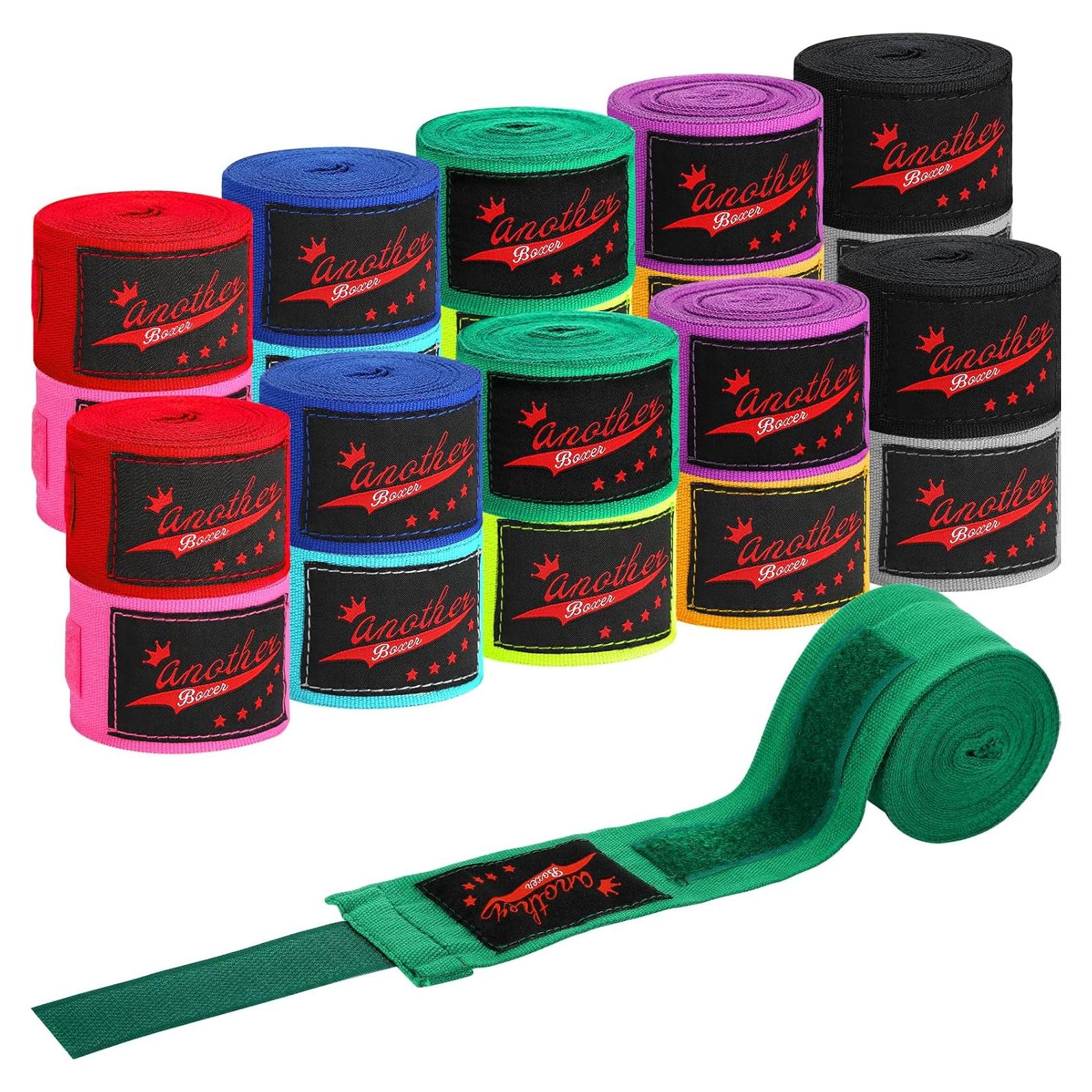 Envolturas de Mano para Boxeo Lenwen 10 Pares 120 cm Multicolor