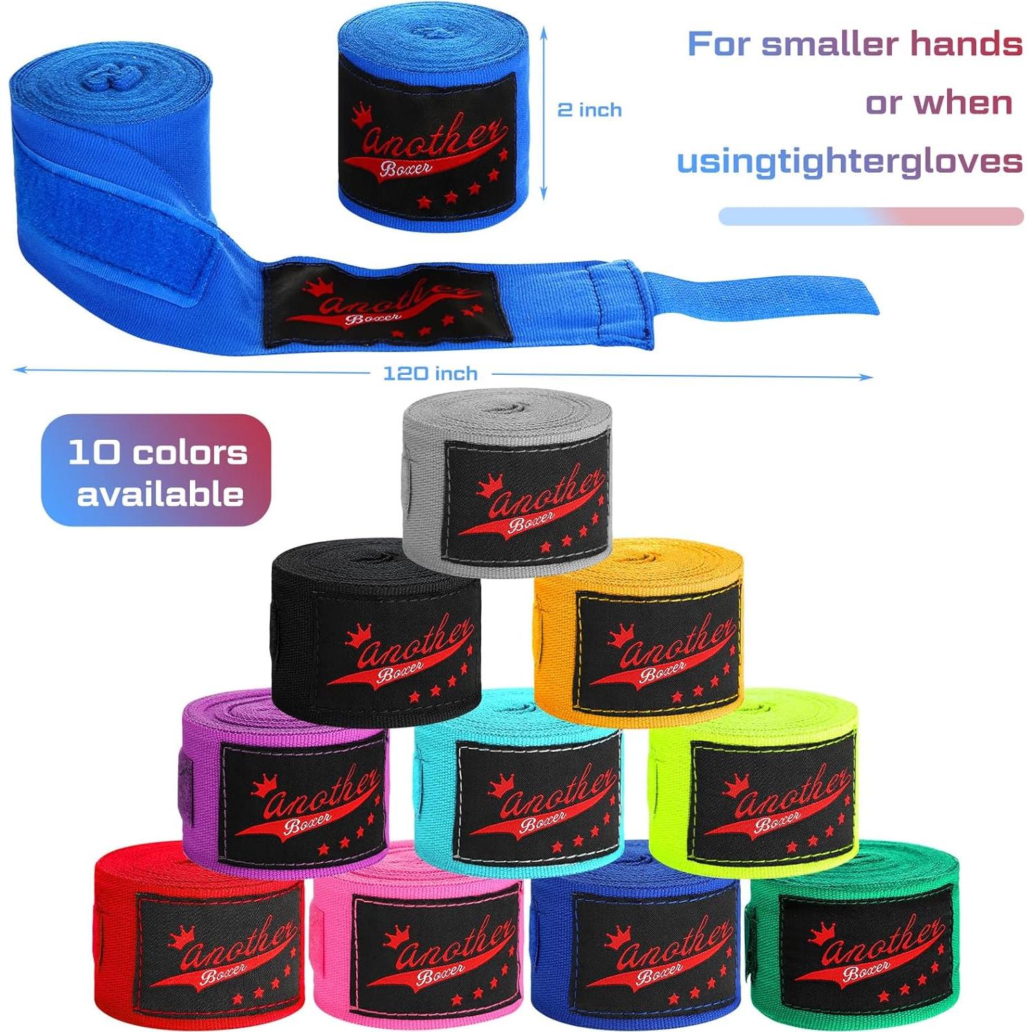 Envolturas de Mano para Boxeo Lenwen 10 Pares 120 cm Multicolor