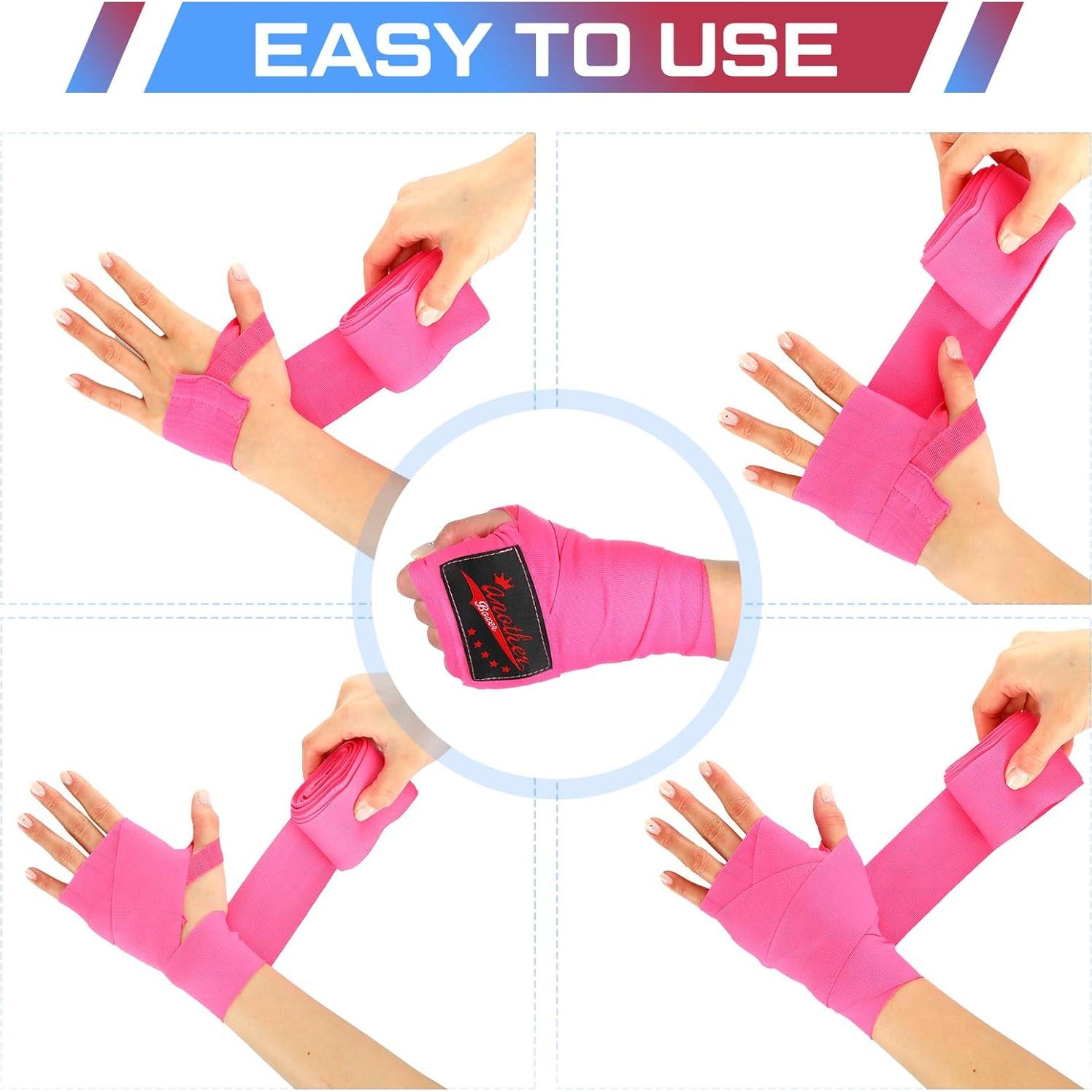 Envolturas de Mano para Boxeo Lenwen 10 Pares 120 cm Multicolor