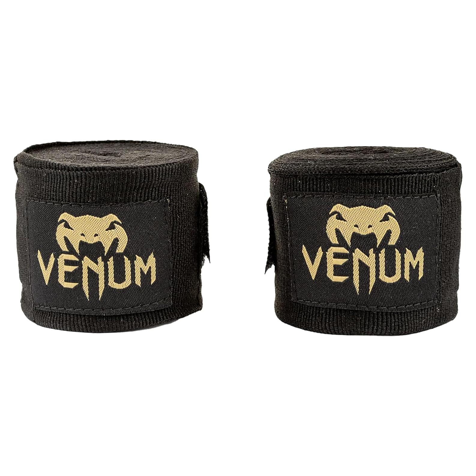 Vendas de Boxeo Venum Kontact 4m Negro/Dorado - Algodón