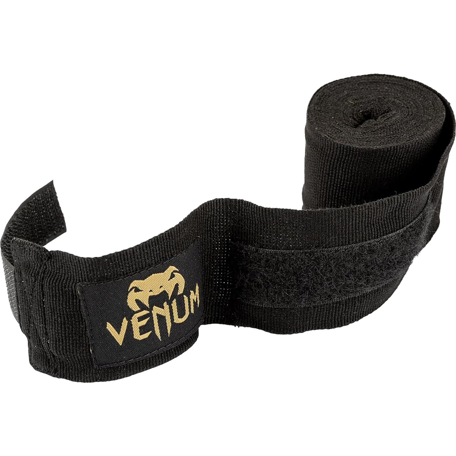 Vendas de Boxeo Venum Kontact 4m Negro/Dorado - Algodón