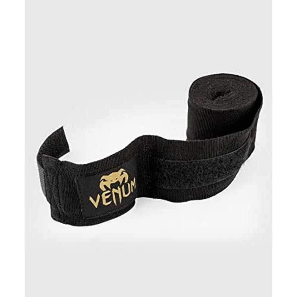 Vendas de Boxeo Venum Kontact 4m Negro/Dorado - Algodón