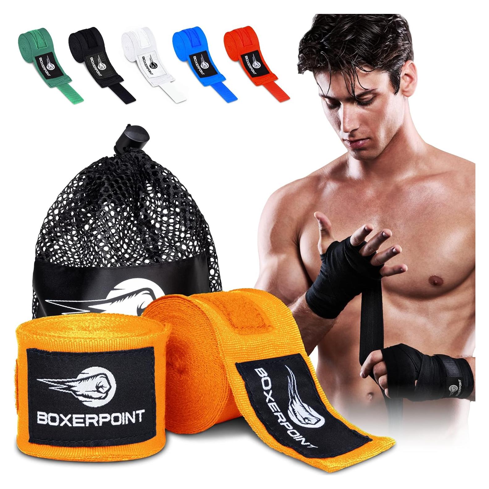 Envolturas de Boxeo BOXERPOINT 180" Unisex Naranja