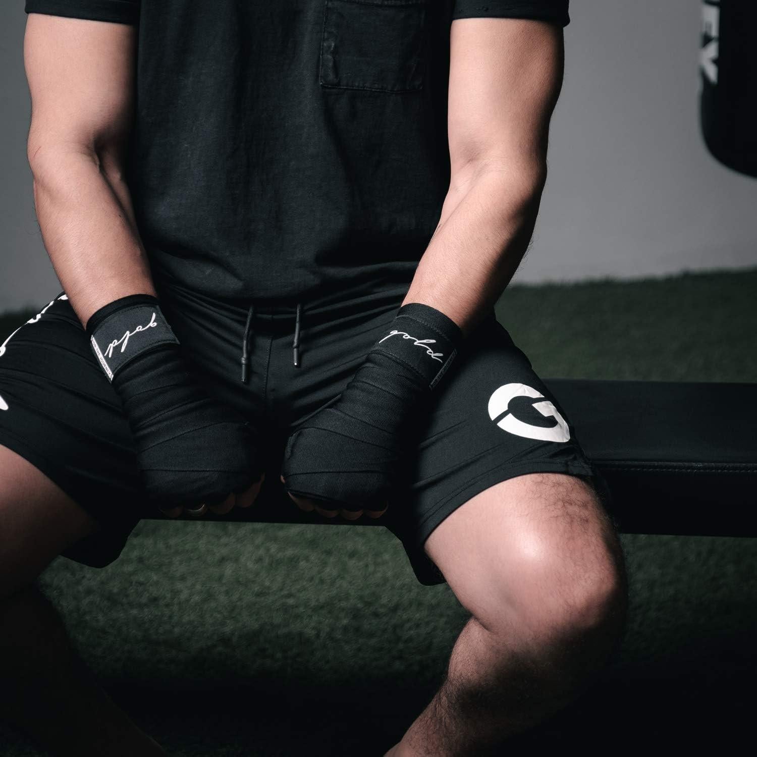 Vendajes de Boxeo Gold BJJ 200" Estilo Mexicano - 2 Piezas