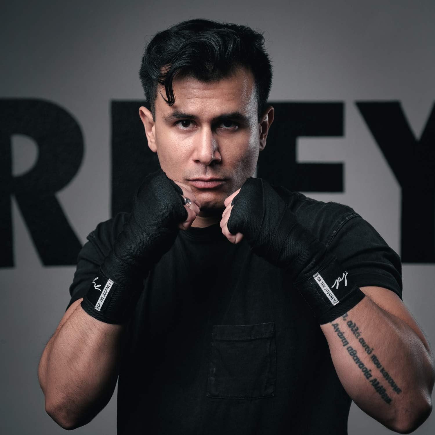 Vendajes de Boxeo Gold BJJ 200" Estilo Mexicano - 2 Piezas