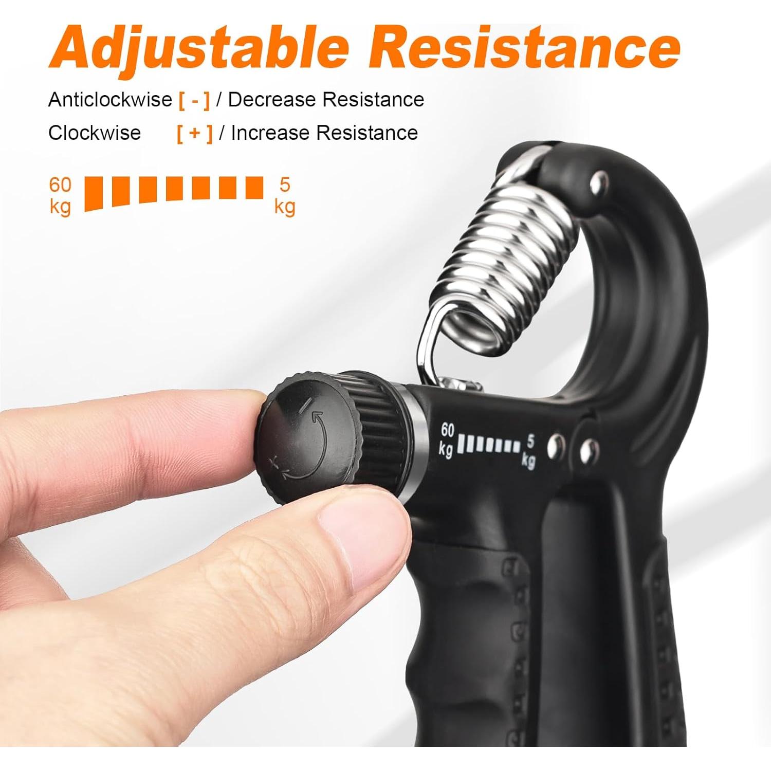 Fortalecedor de Agarre de Mano GRIFEMA GA5003 Ajustable 5-60kg