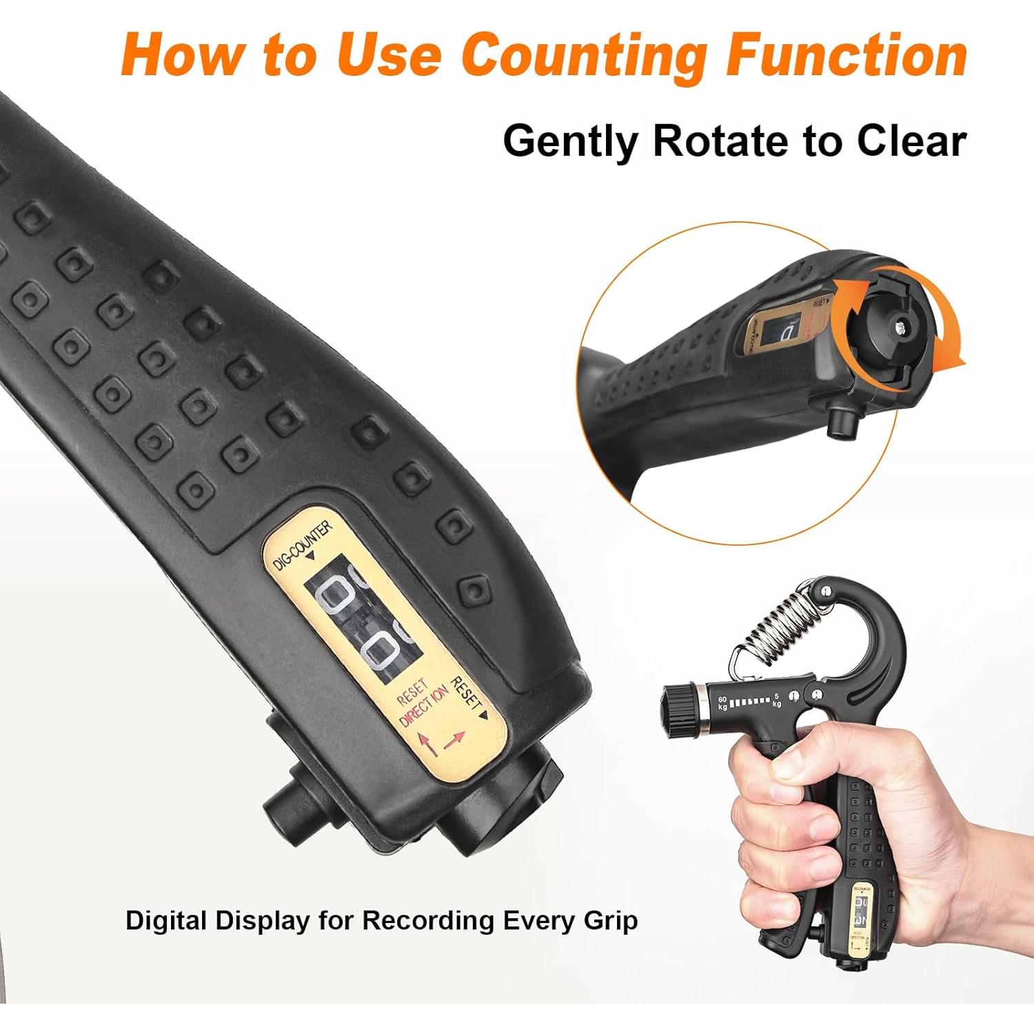 Fortalecedor de Agarre de Mano GRIFEMA GA5003 Ajustable 5-60kg