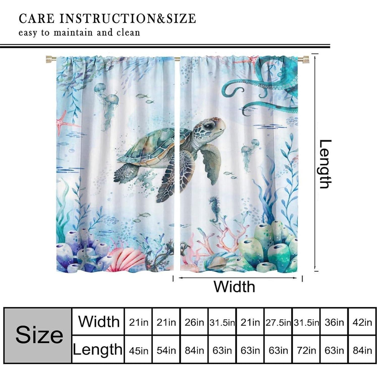 Cortinas AAVEUP Nauticas 53x160cm Opacas para Niños