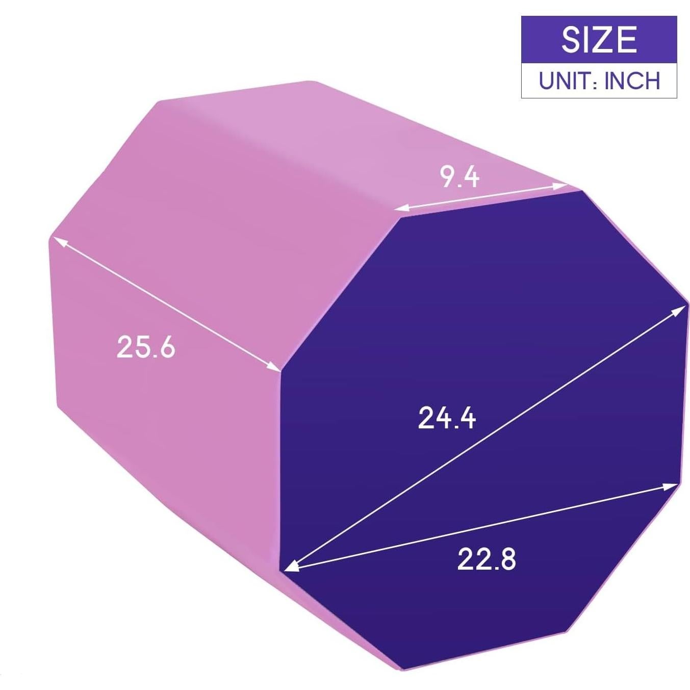 Colchoneta Octagonal Rosa Capacmkseh para Gimnasia y Yoga