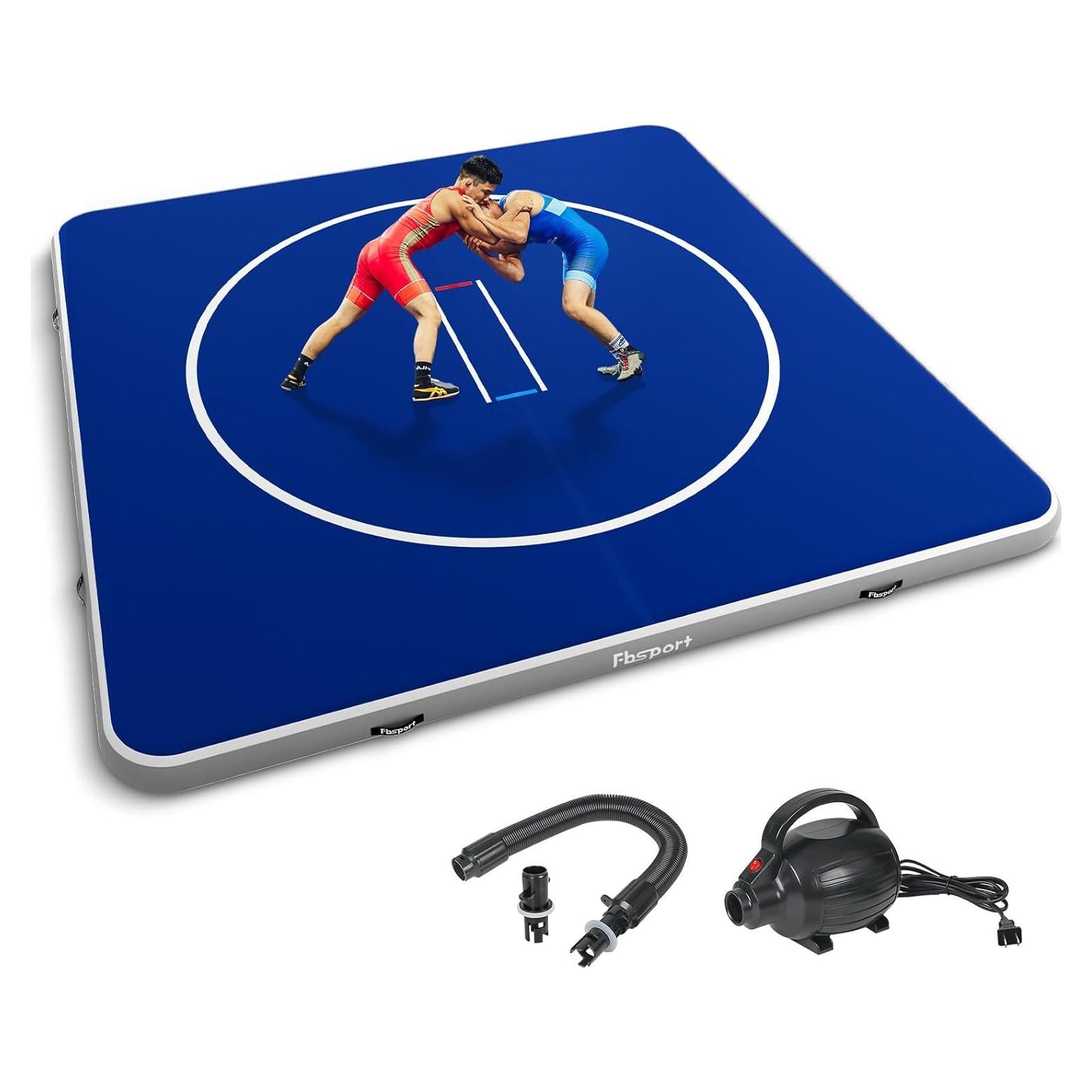 Esteras Inflables de Lucha FBSPORT 3m x 1.5m PVC Antideslizante