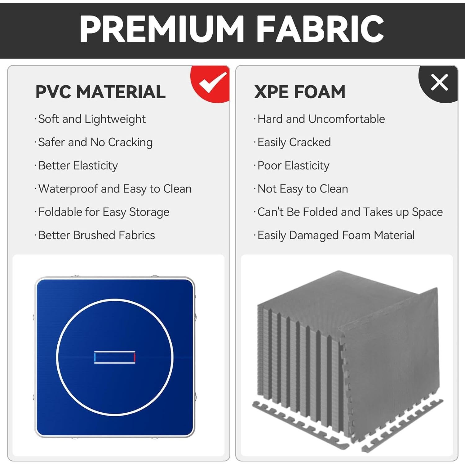 Esteras Inflables de Lucha FBSPORT 3m x 1.5m PVC Antideslizante