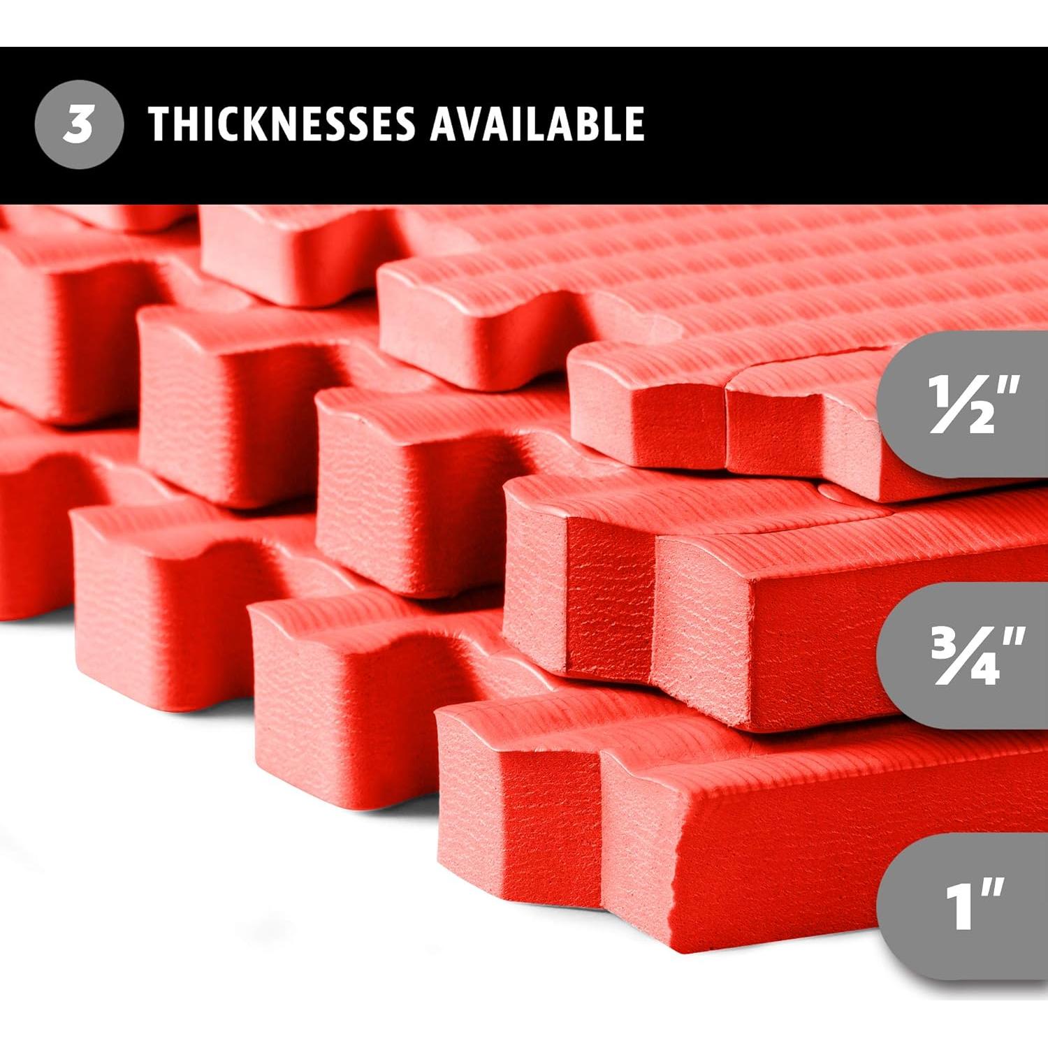 Tapete de Ejercicio Vendemos Mats EVA 61x61cm Rojo 1.9cm