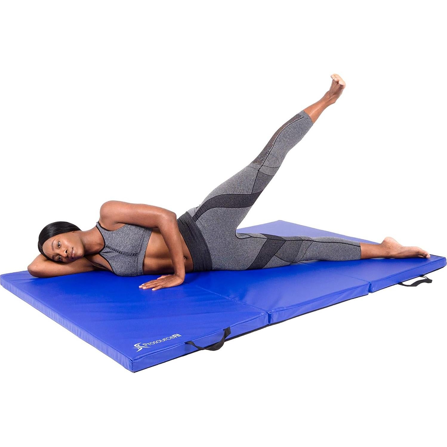 Colchoneta de Ejercicio Plegable ProsourceFit Tri-Fold 182.88x121.92cm Azul