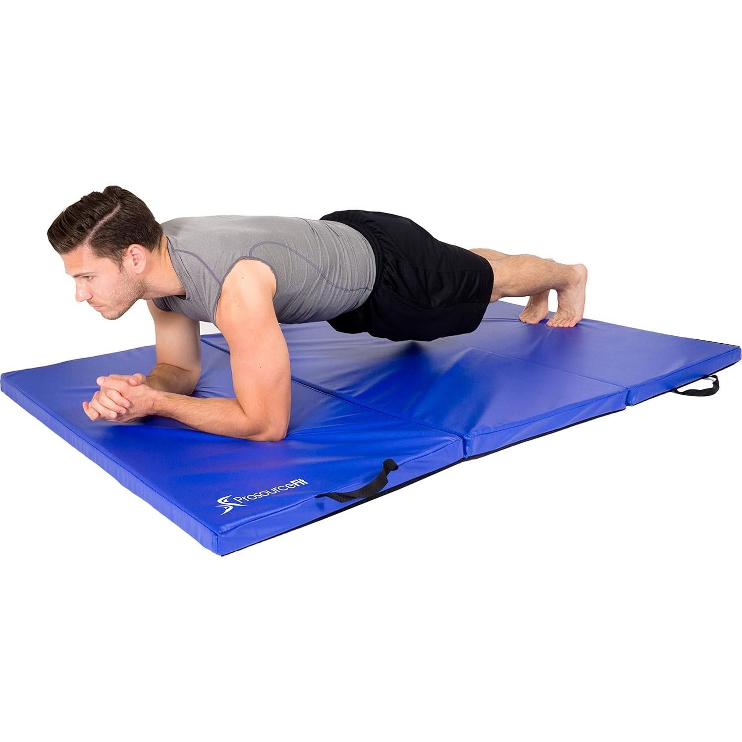 Colchoneta de Ejercicio Plegable ProsourceFit Tri-Fold 182.88x121.92cm Azul