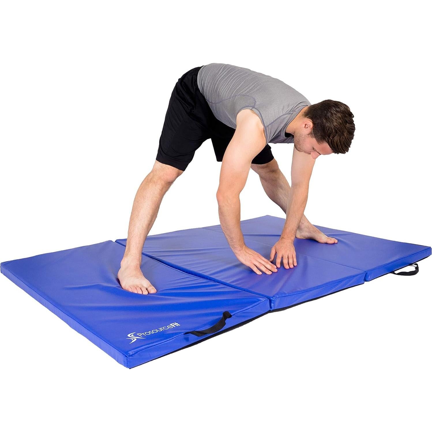 Colchoneta de Ejercicio Plegable ProsourceFit Tri-Fold 182.88x121.92cm Azul