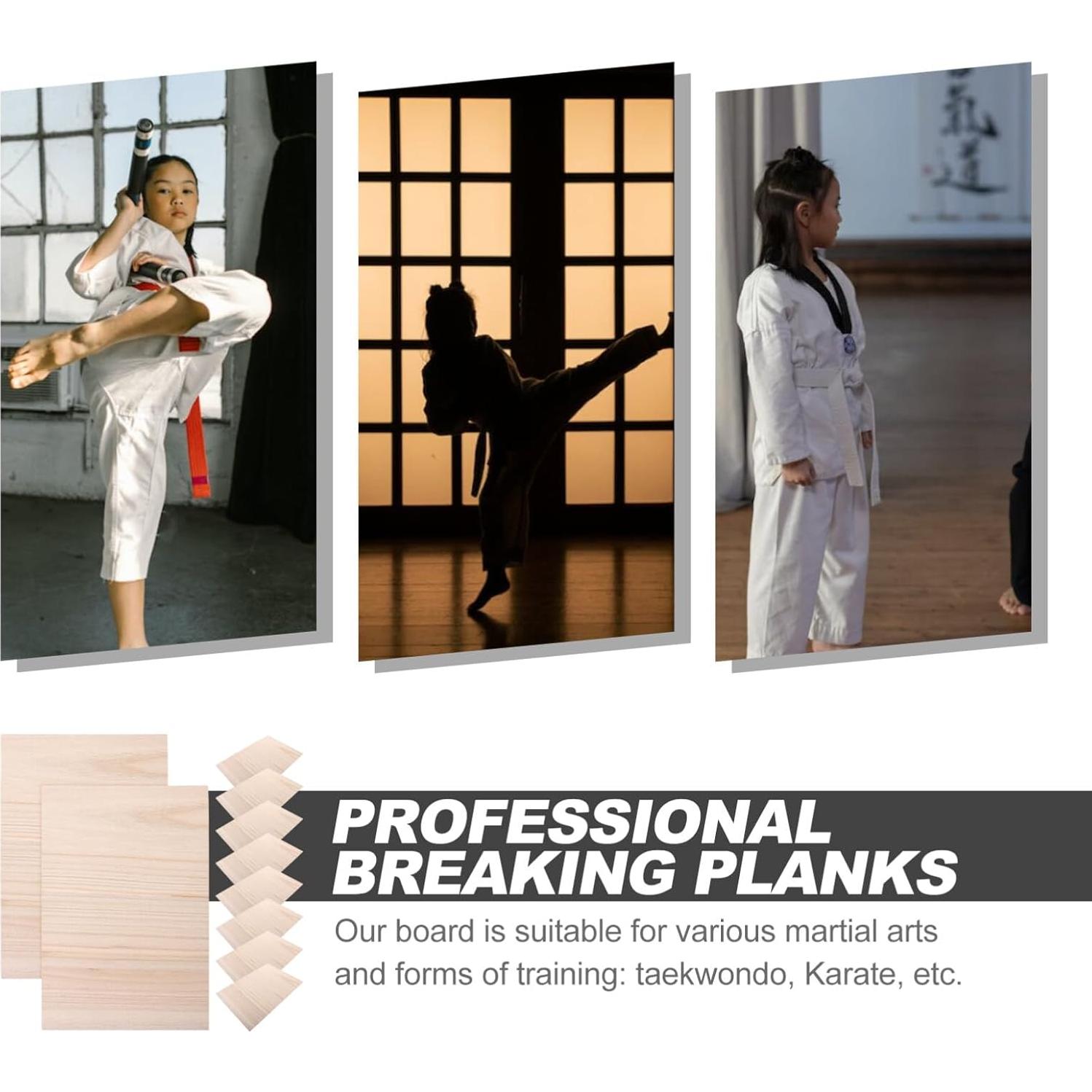 Tablero Rompible de Taekwondo Garneck 30.5x20.4cm Madera