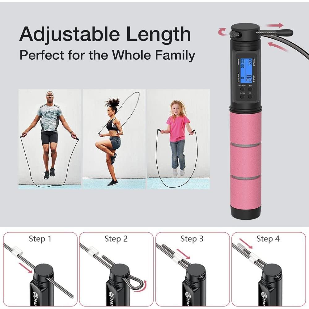 Cuerda de Saltar H HANDIO con Contador Digital Ajustable 280cm