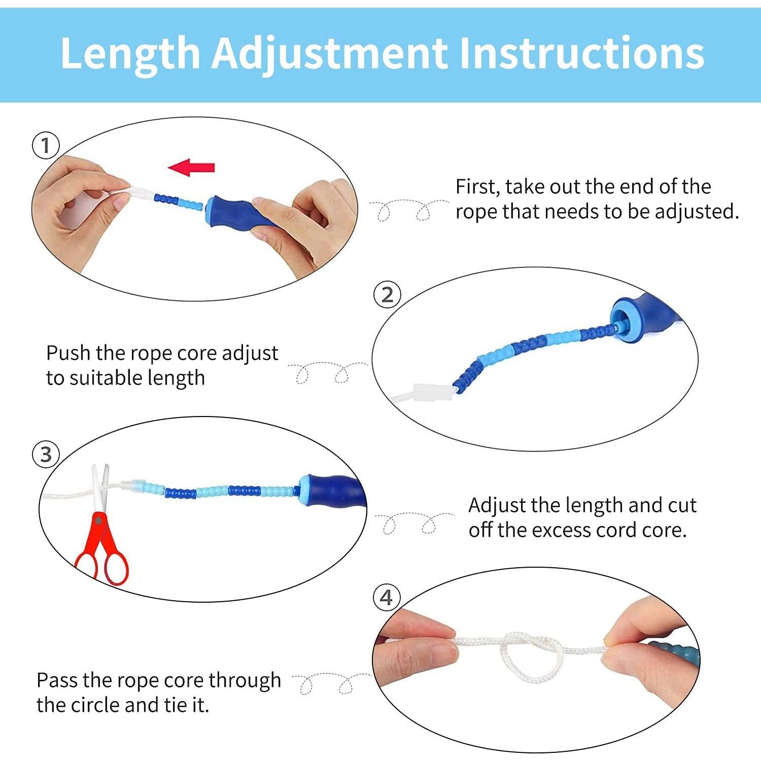 Cuerda de Salto Leeboom Ajustable 2.8m para Fitness Niños y Adultos
