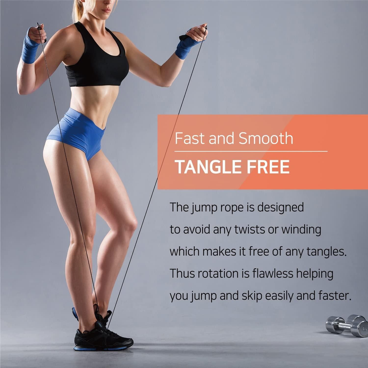 Cuerda de Saltar KSY JUMP ROPE Ajustable 260 cm Sin Enredos