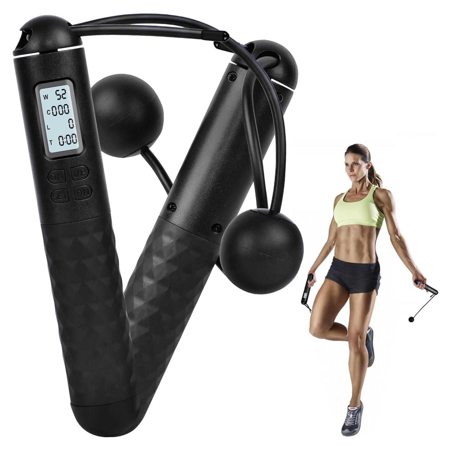 Cuerda para Saltar con Contador Vizela - Sin Cable, Ligera y Ajustable