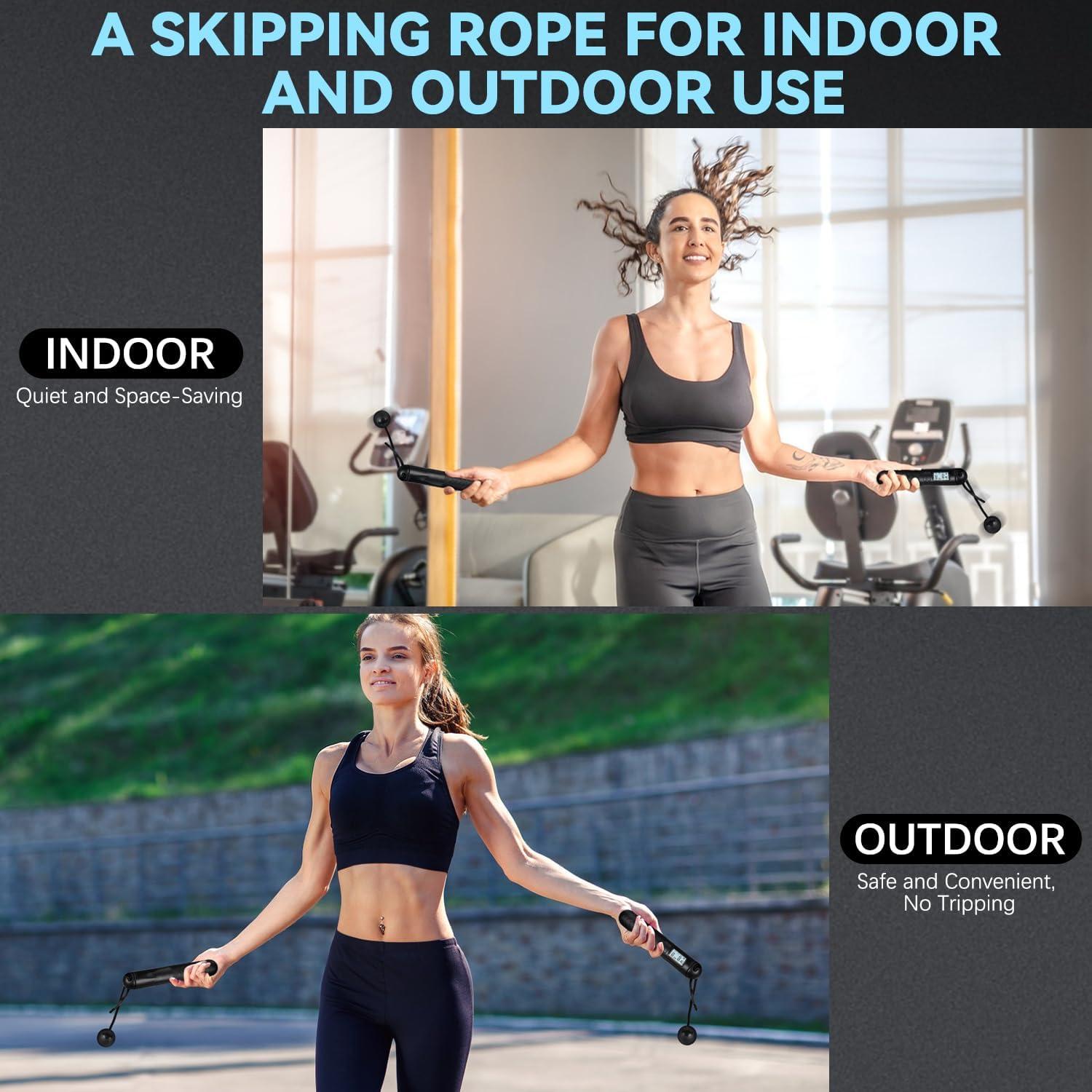 Cuerda para Saltar con Contador Vizela - Sin Cable, Ligera y Ajustable