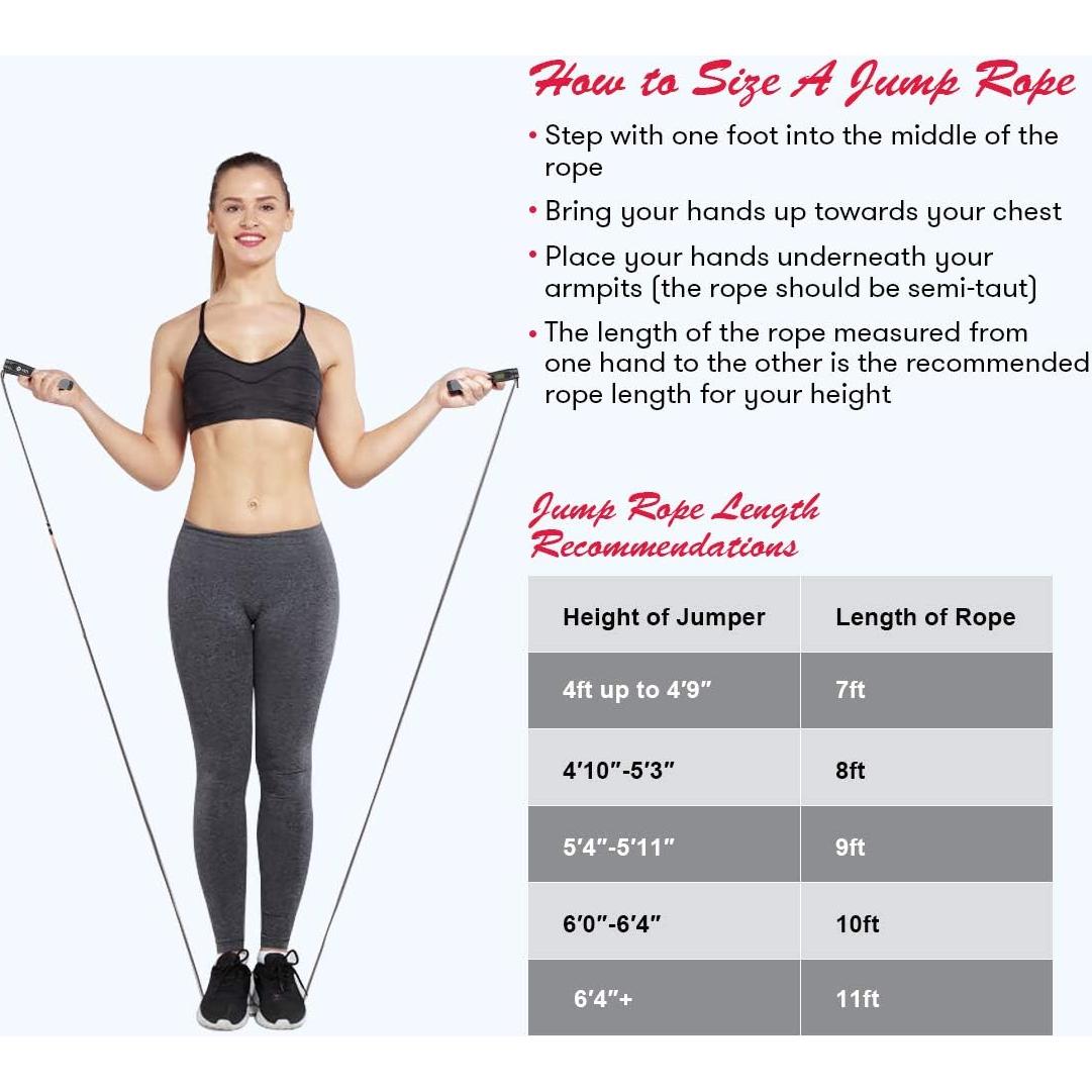 Cuerda de Salto Sin Cuerda Te-Rich con Contador y Peso