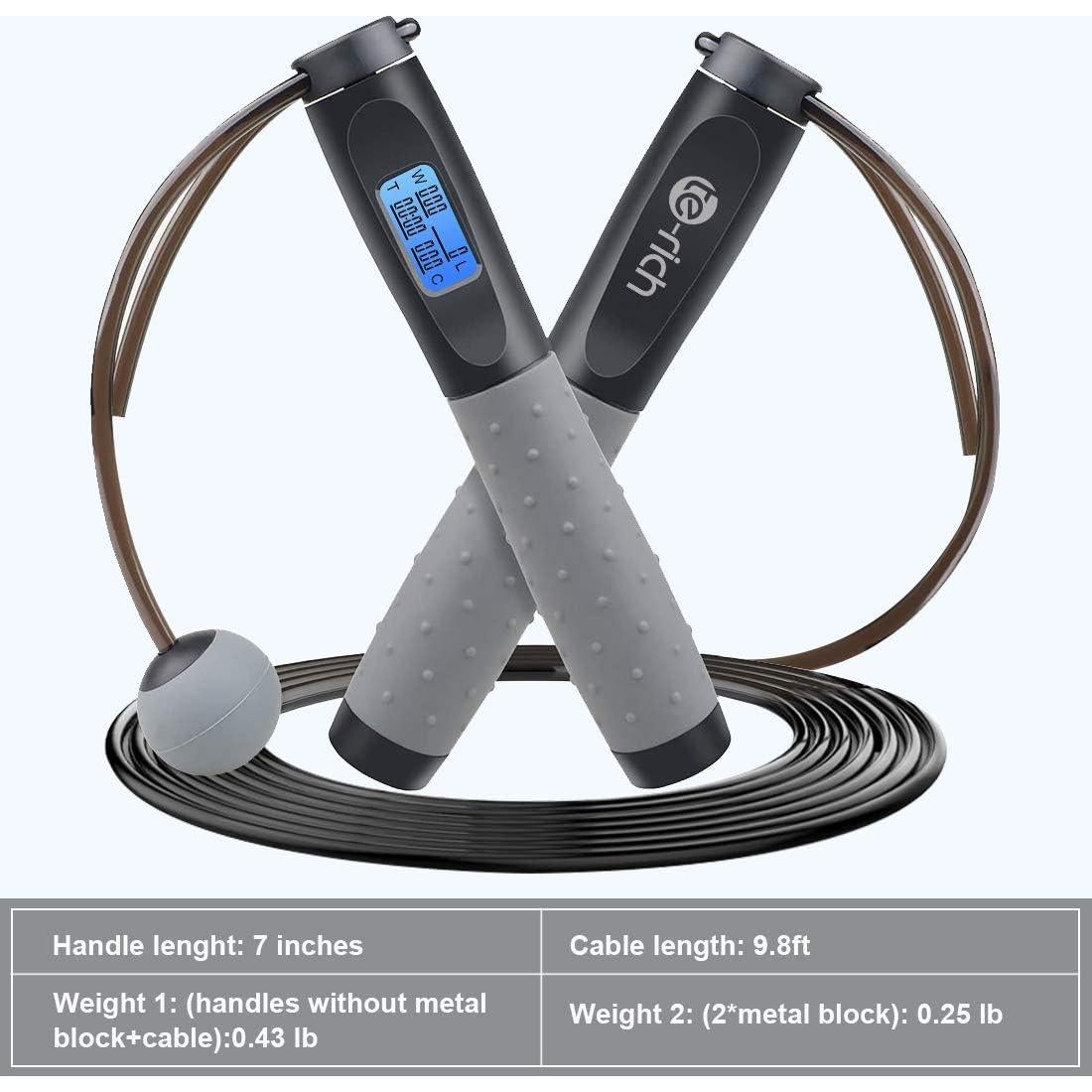 Cuerda de Salto Sin Cuerda Te-Rich con Contador y Peso