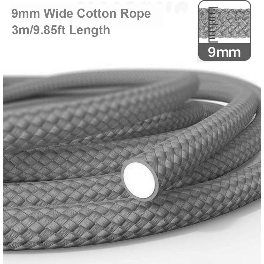 Cuerda de Salto Pesada Morneve 3m Ajustable para Fitness