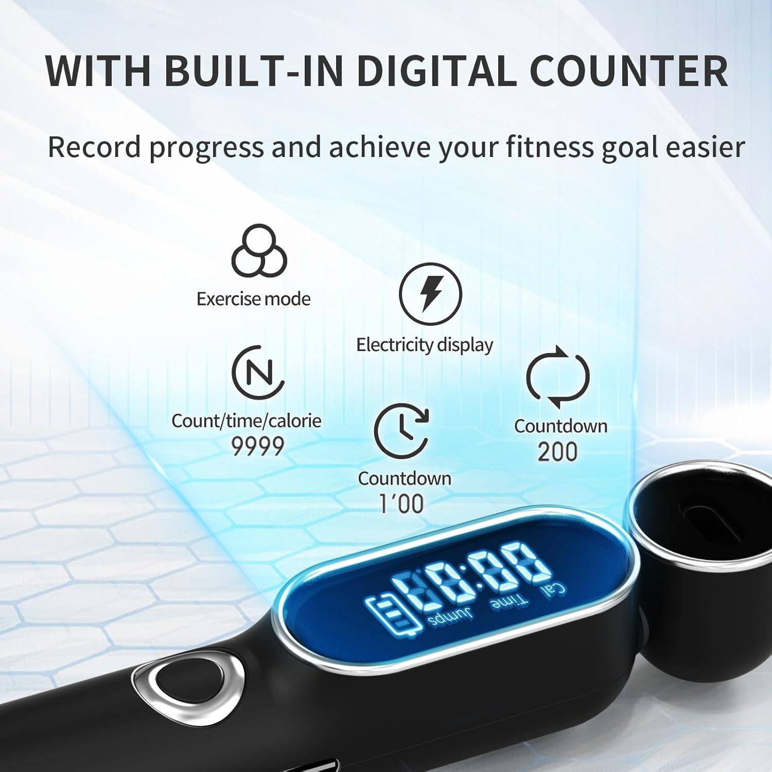 Cuerda de Salto Inalámbrica ATHSPO con Contador y Peso 2 en 1