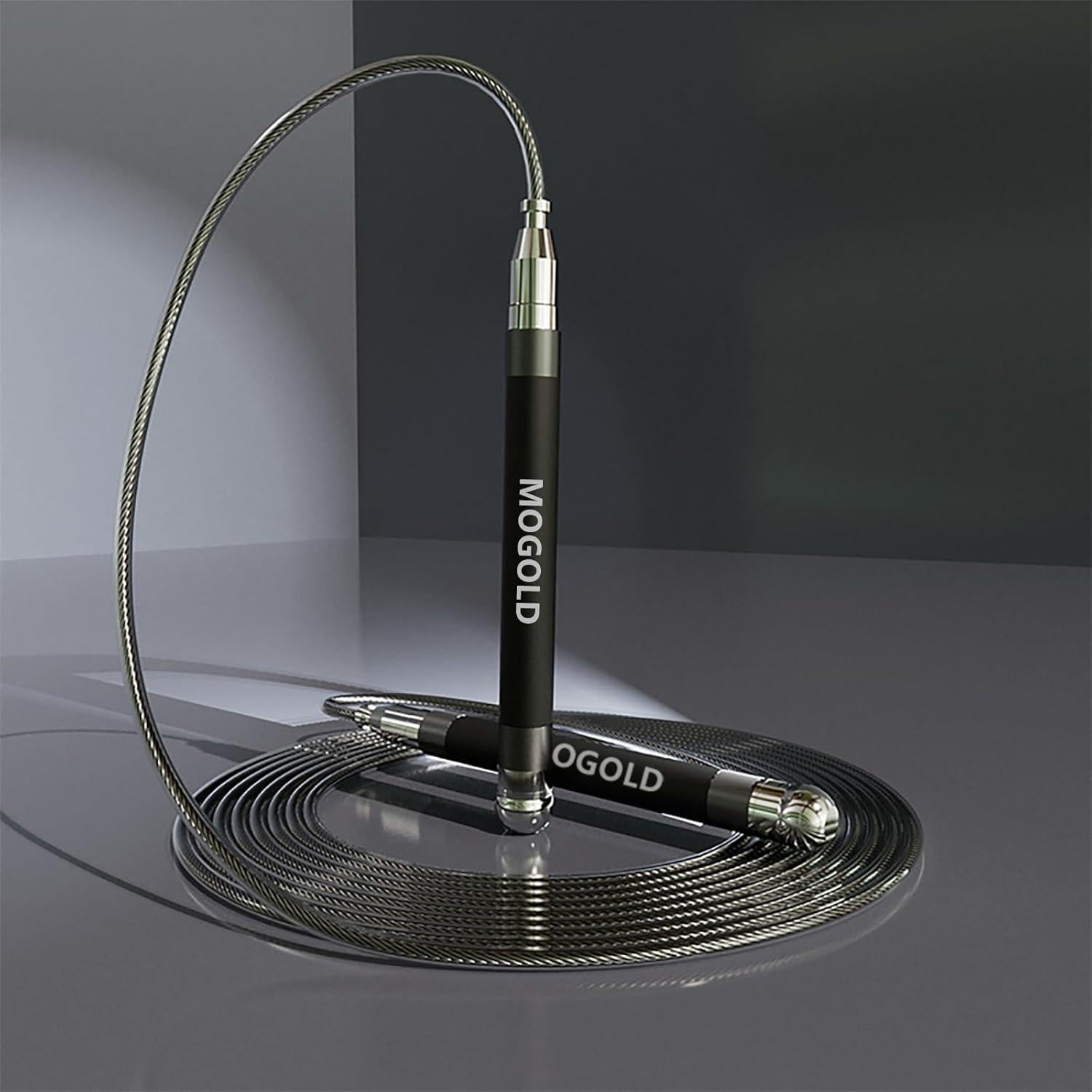 Cuerda de Salto MOGOLD 2-en-1 Ajustable para Boxeo y CrossFit