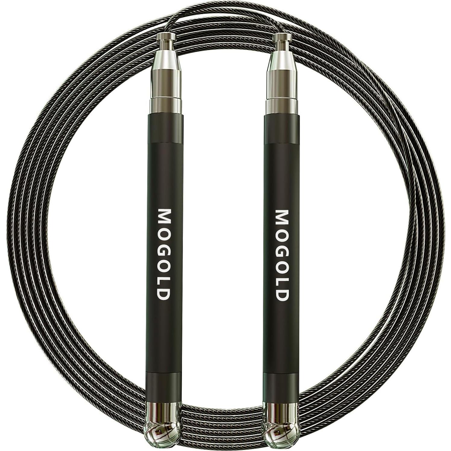 Cuerda de Salto MOGOLD 2-en-1 Ajustable para Boxeo y CrossFit