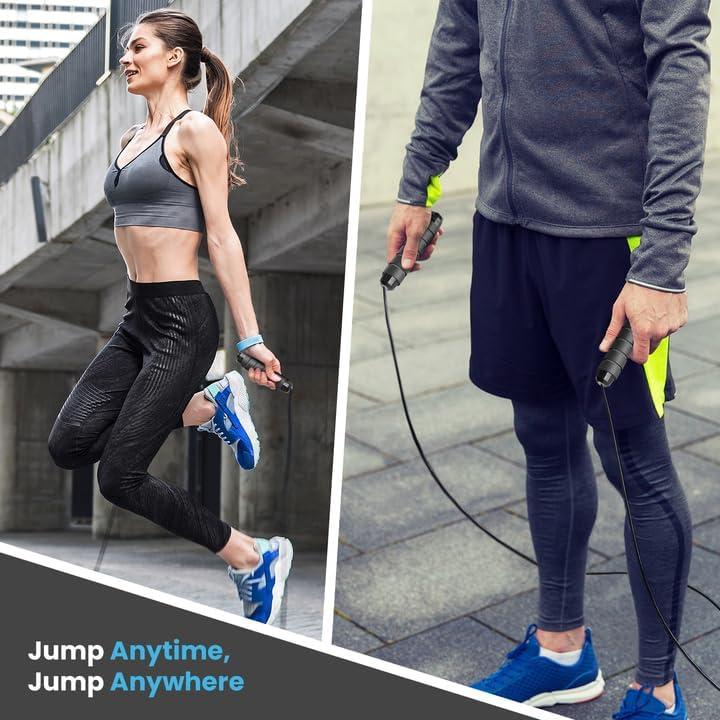 Cuerda de Salto Ajustable Limm - 2.99m, Mangos de Espuma, Ligera