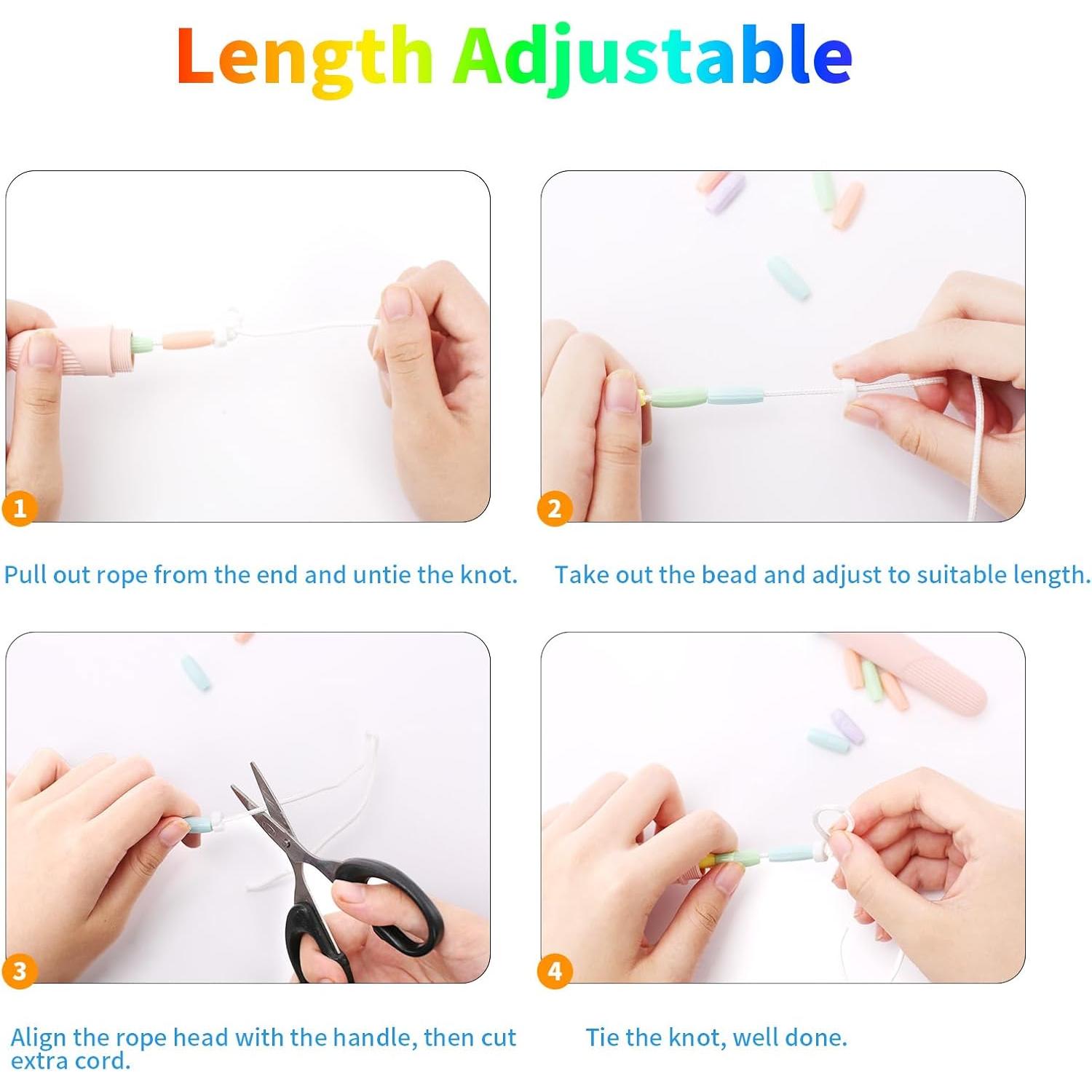 Cuerda de Saltar Ajustable ACEONE Rosa 2.6m para Niños y Adultos