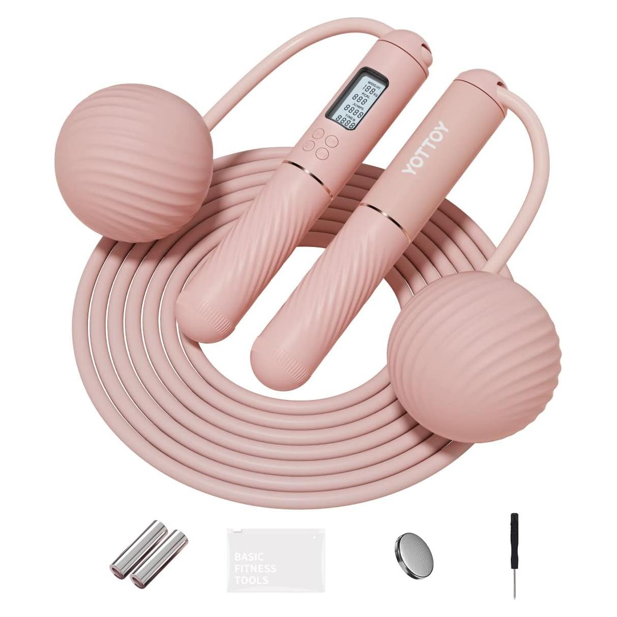 Cuerda de Saltar YOTTOY con Pantalla LED y Peso para Mujeres