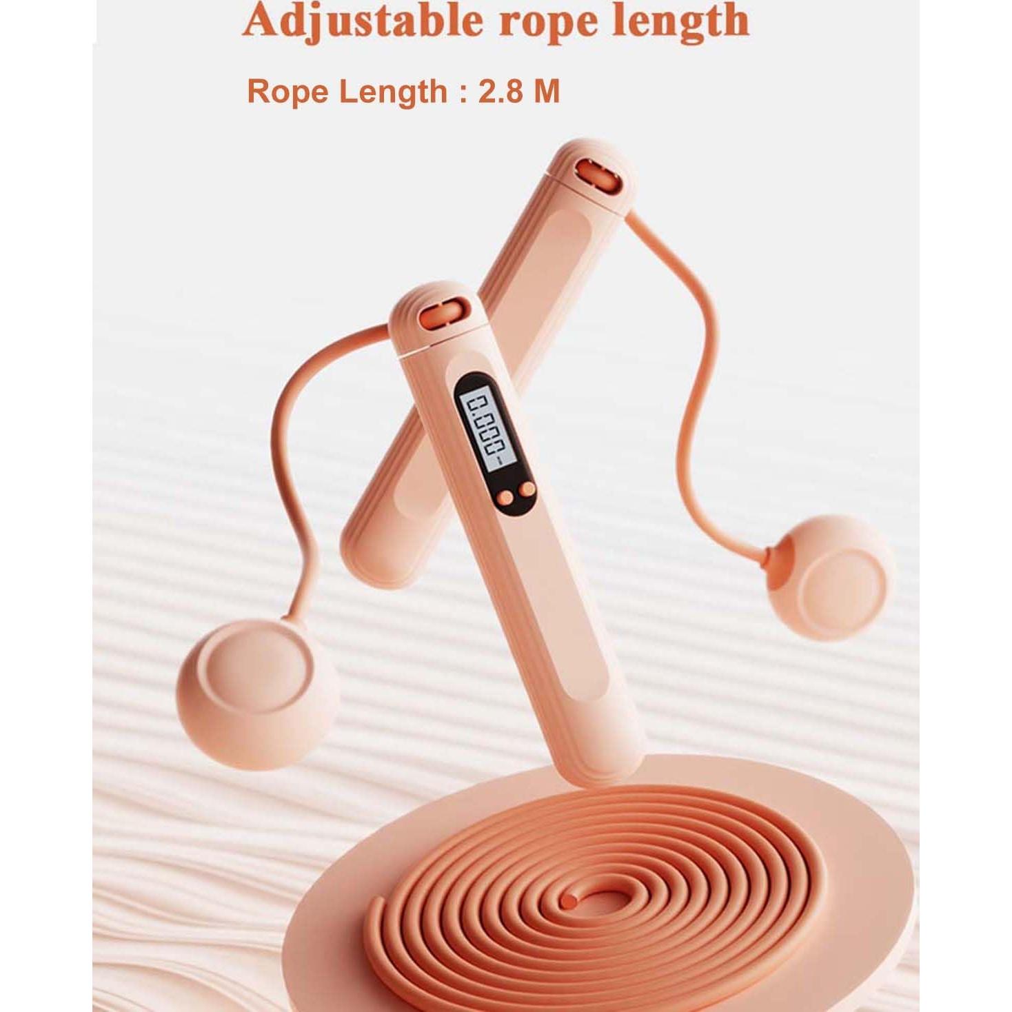 Cuerda de Salto Inalámbrica BAOKAGD Ajustable 2.8m con Contador