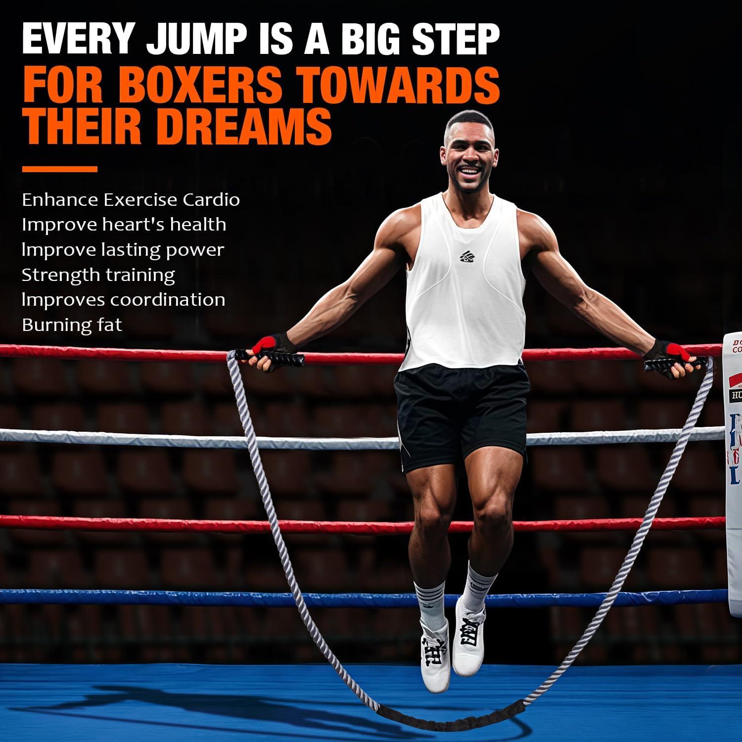 Cuerda para Saltar con Peso HOXWC 0.91 kg - Entrenamiento Fitness