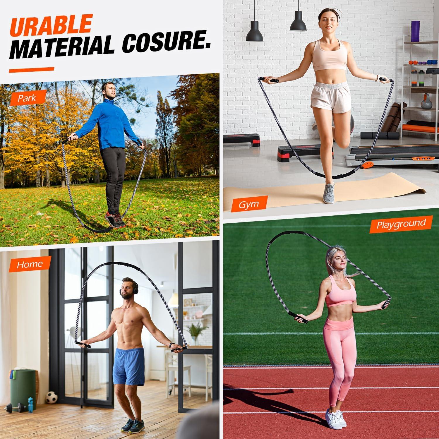 Cuerda para Saltar con Peso HOXWC 0.91 kg - Entrenamiento Fitness