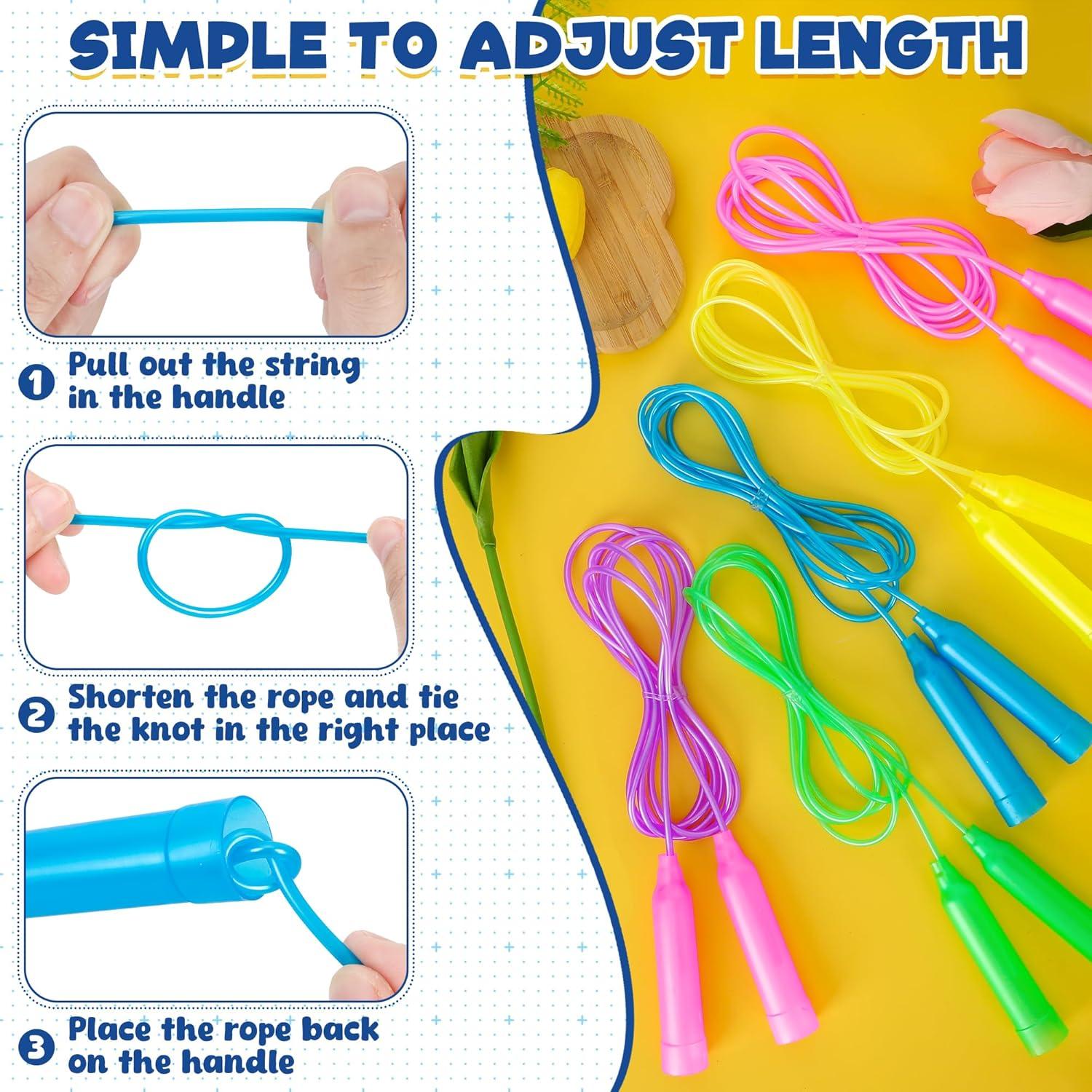 Cuerdas de Saltar ZATAYE 2m Multicolor Paquete de 24