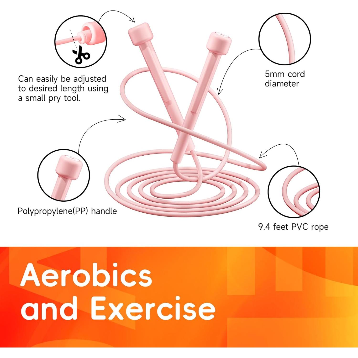 Cuerdas para Saltar Ajustables AIO EYEUY - Paquete de 5 Colores