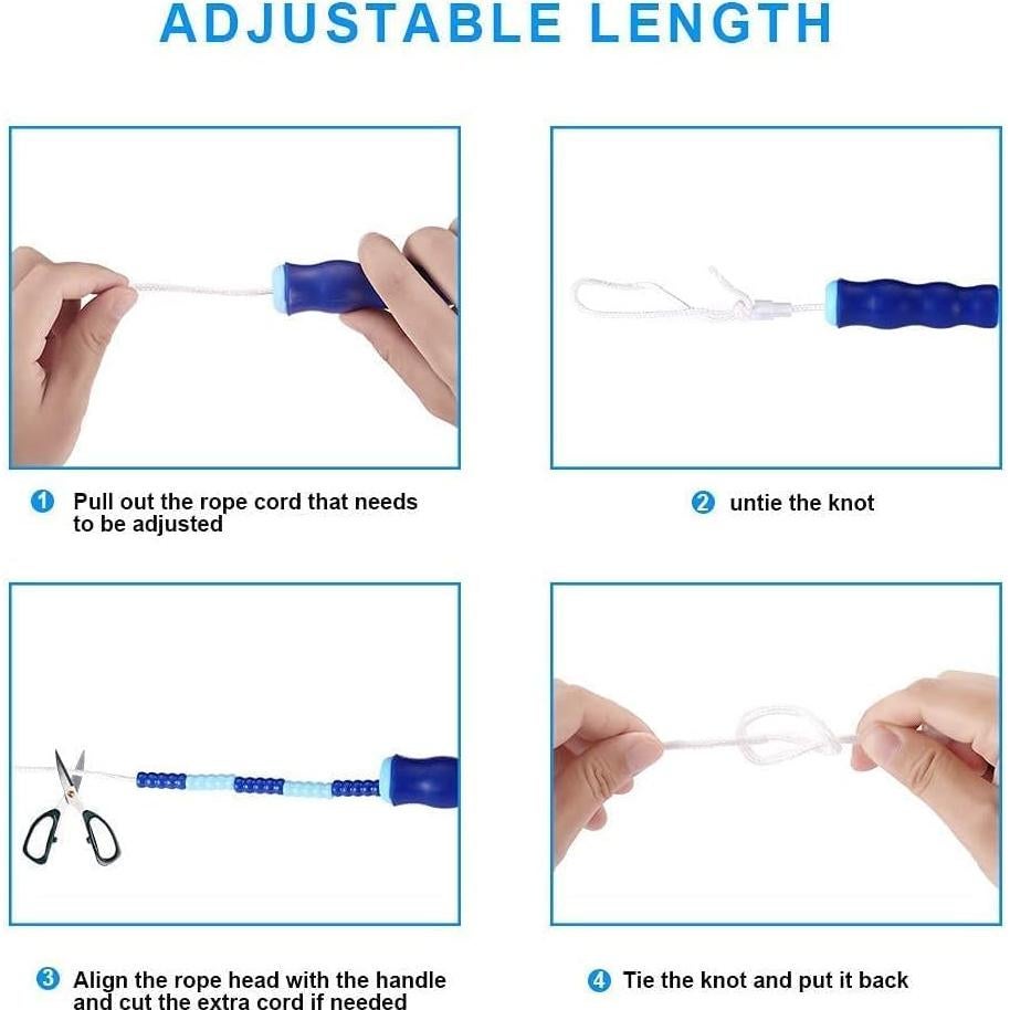 Cuerdas de Saltar ZOCY - 2 Piezas Ajustables para Fitness