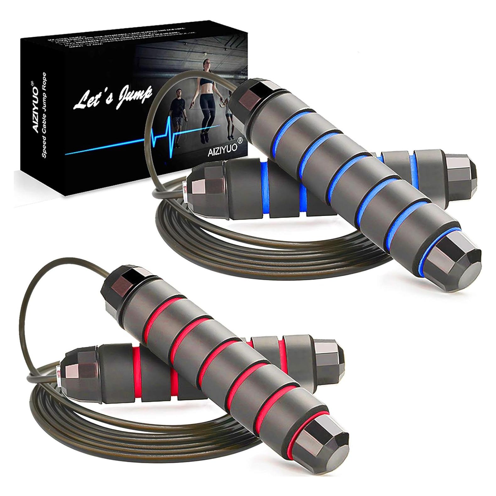 Cuerda de Saltar AIZIYUO Ajustable 2.74m Sin Enredos