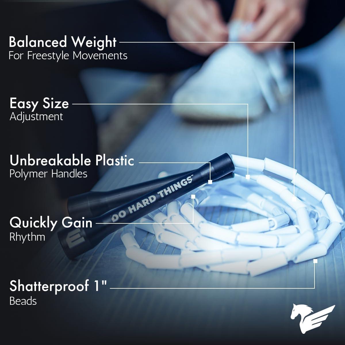 Cuerda de Saltar EliteSRS con Cuentas - Ajustable 304.8 cm