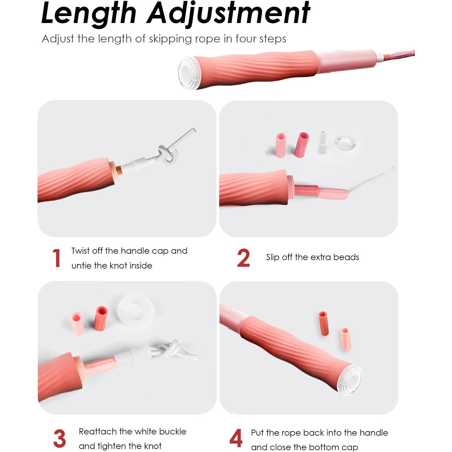 Cuerda de Saltar Ajustable POCFOINY para Niños - 2.75m