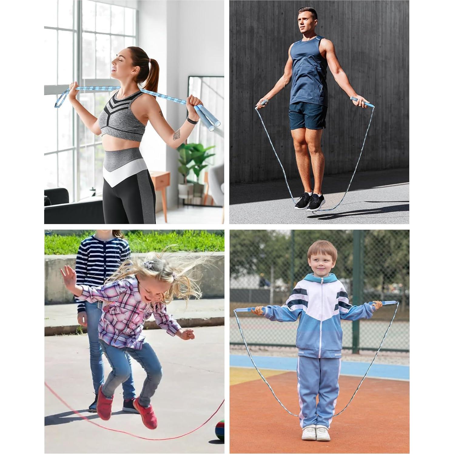 Cuerda de Saltar Ajustable POCFOINY para Niños - 2.75m