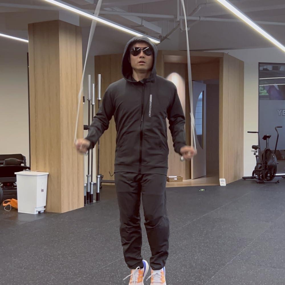 Cuerda de Salto Ajustable IDOU PVC 5MM 3.05m con Mangos ABS