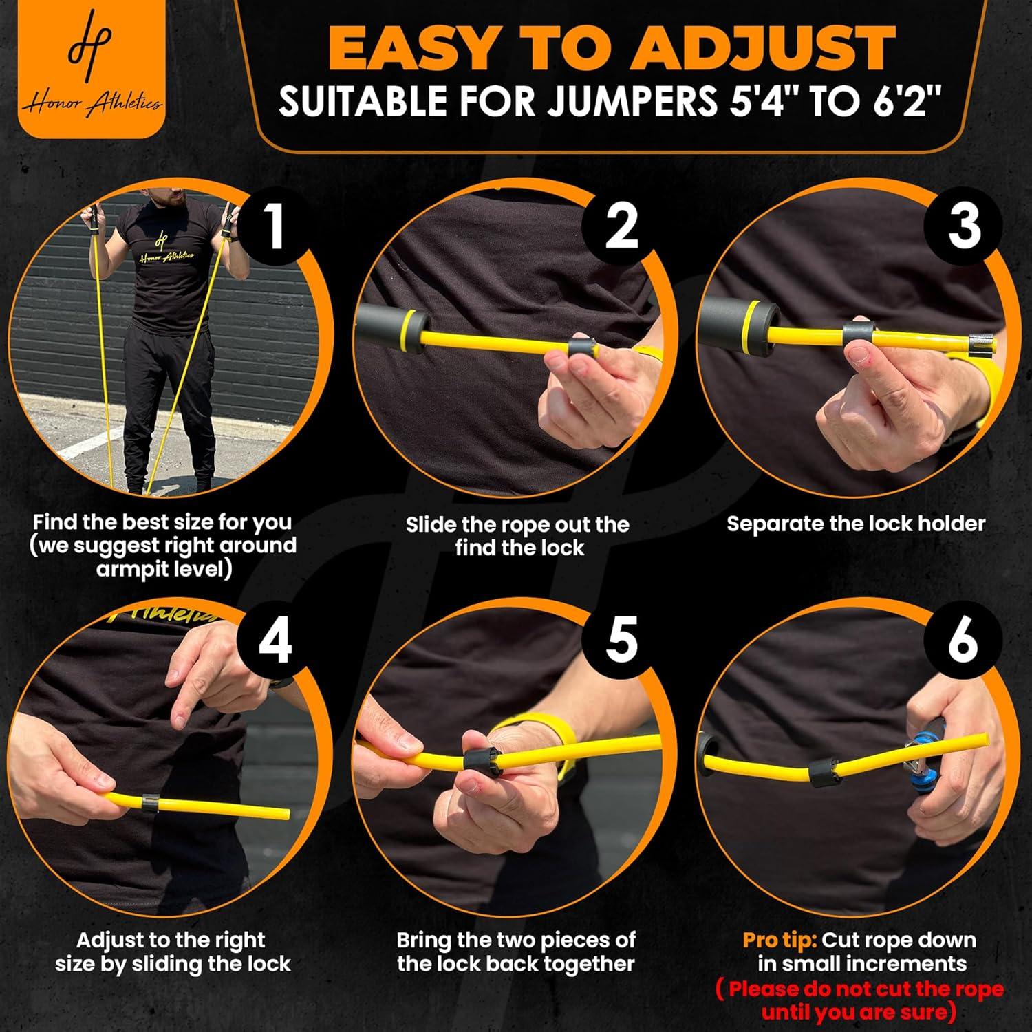 Cuerda de Salto Pesada Honor Athletics 0.5kg 3m Ajustable