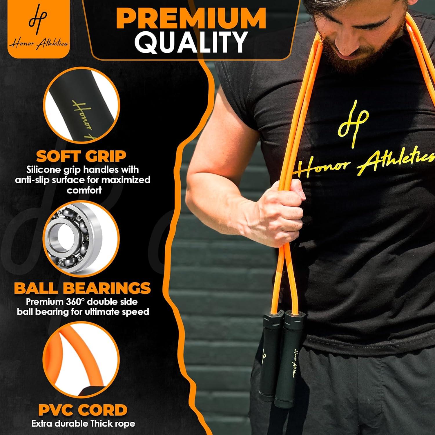 Cuerda de Salto Pesada Honor Athletics 0.5kg 3m Ajustable