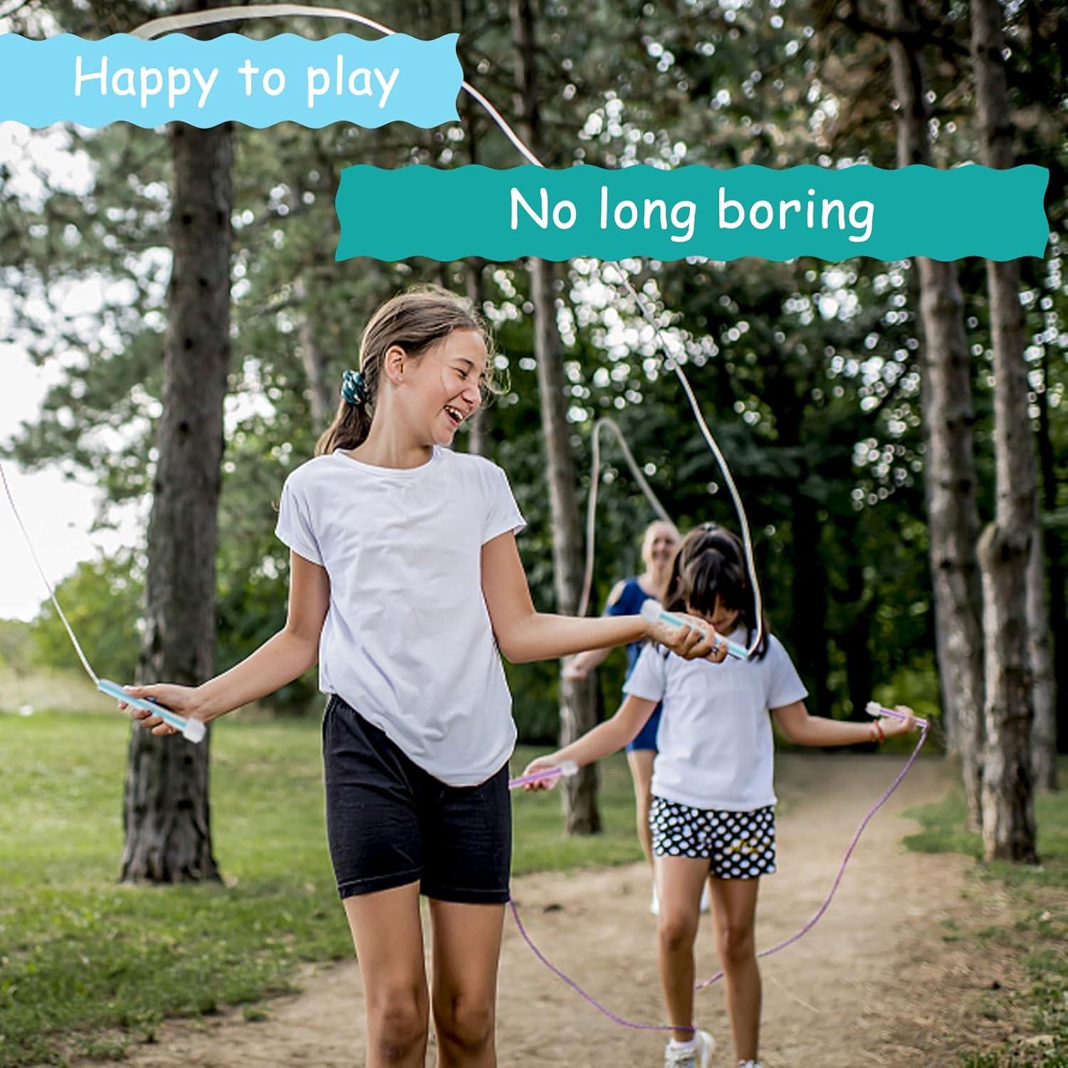 Cuerda de Saltar Ajustable TIOPSUUO 2.8m para Niños y Adultos