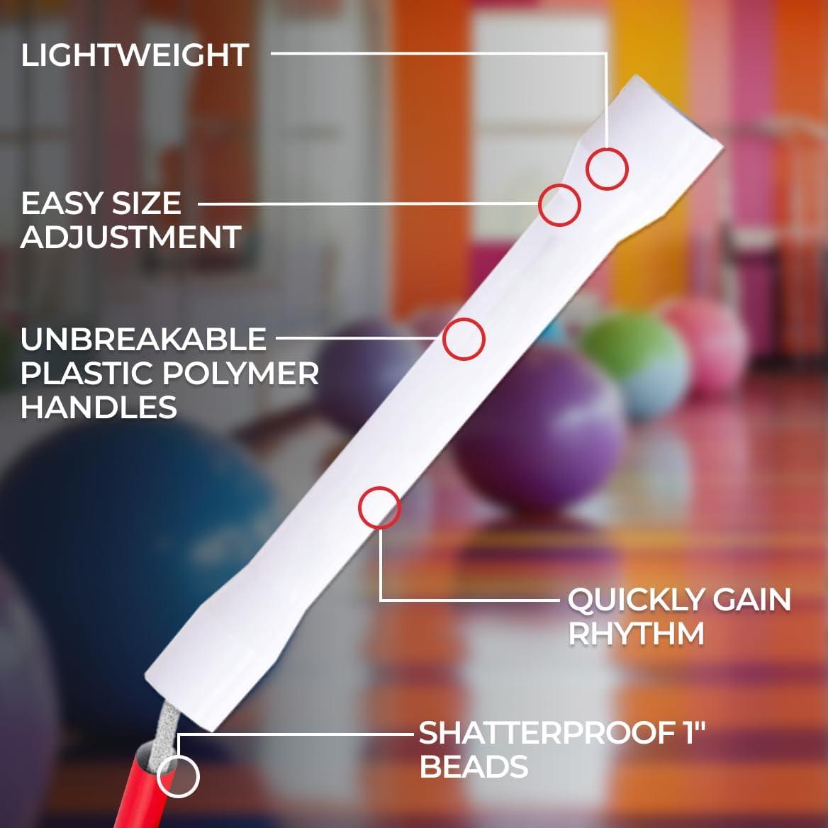 Cuerda de Salto Ajustable BuyJumpRopes 2.13m Niños Color Congelado